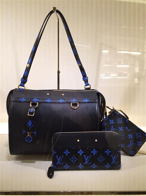 blue and white lv|louis vuitton blue bag monogram.